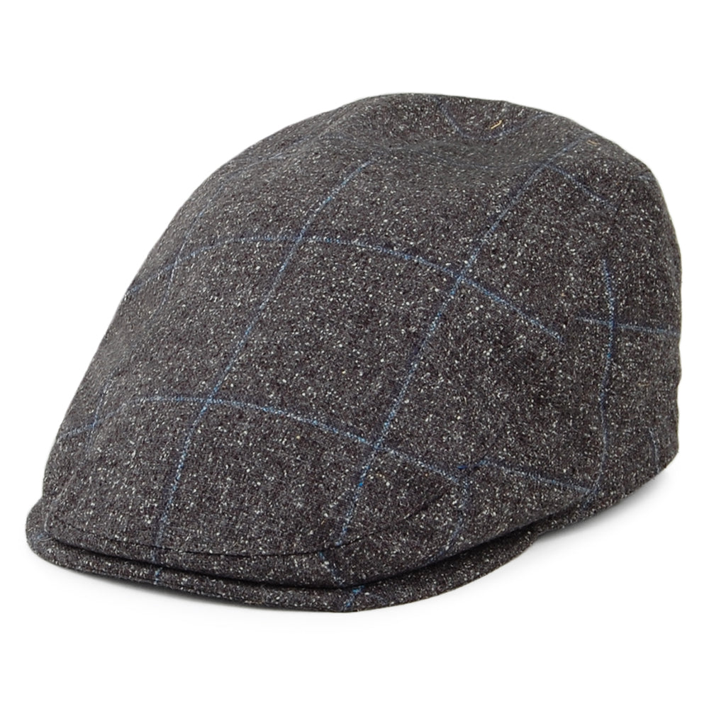 Casquette Plate en Soie et Coton Mallalieus Sports gris-bleu FAILSWORTH