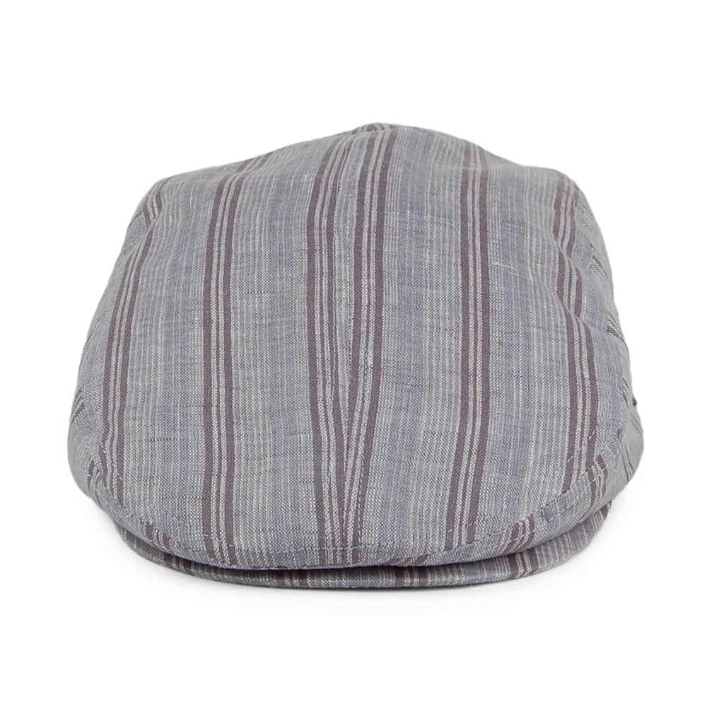 Casquette Plate à Rayures gris BAILEY