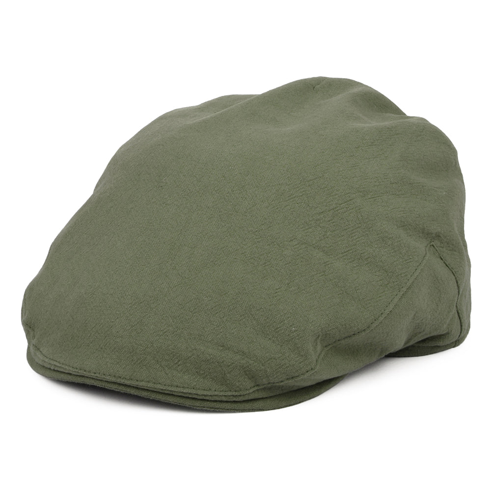 Casquette Plate en Lin Épais Skye Balmoral khaki CHRISTYS