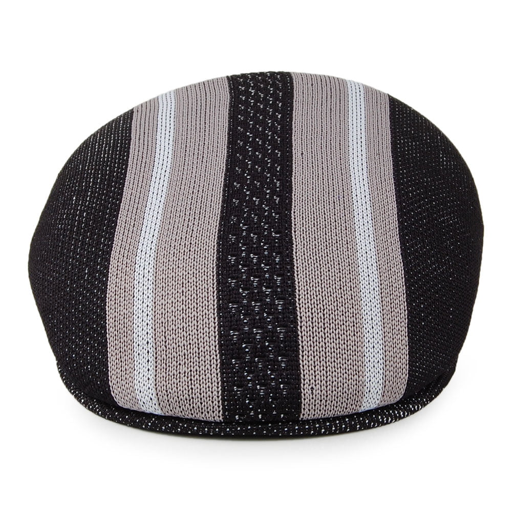 Casquette Plate Vented Stripes 504 noir KANGOL