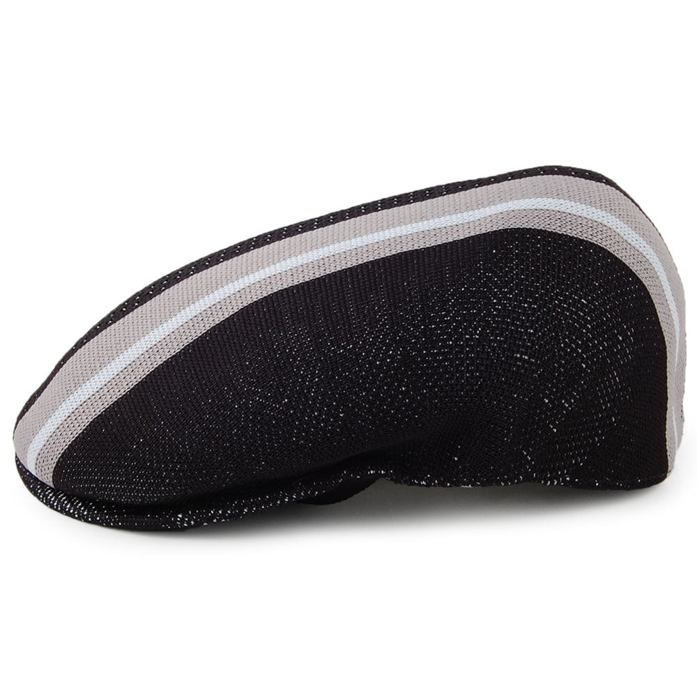 Casquette Plate Vented Stripes 504 noir KANGOL