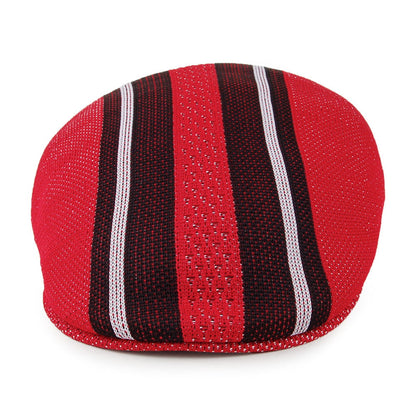 Casquette Plate Vented Stripes 504 écarlate KANGOL