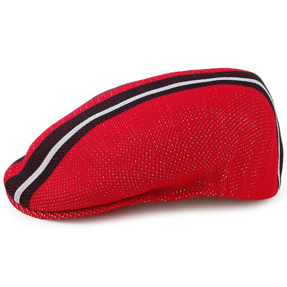 Casquette Plate Vented Stripes 504 écarlate KANGOL