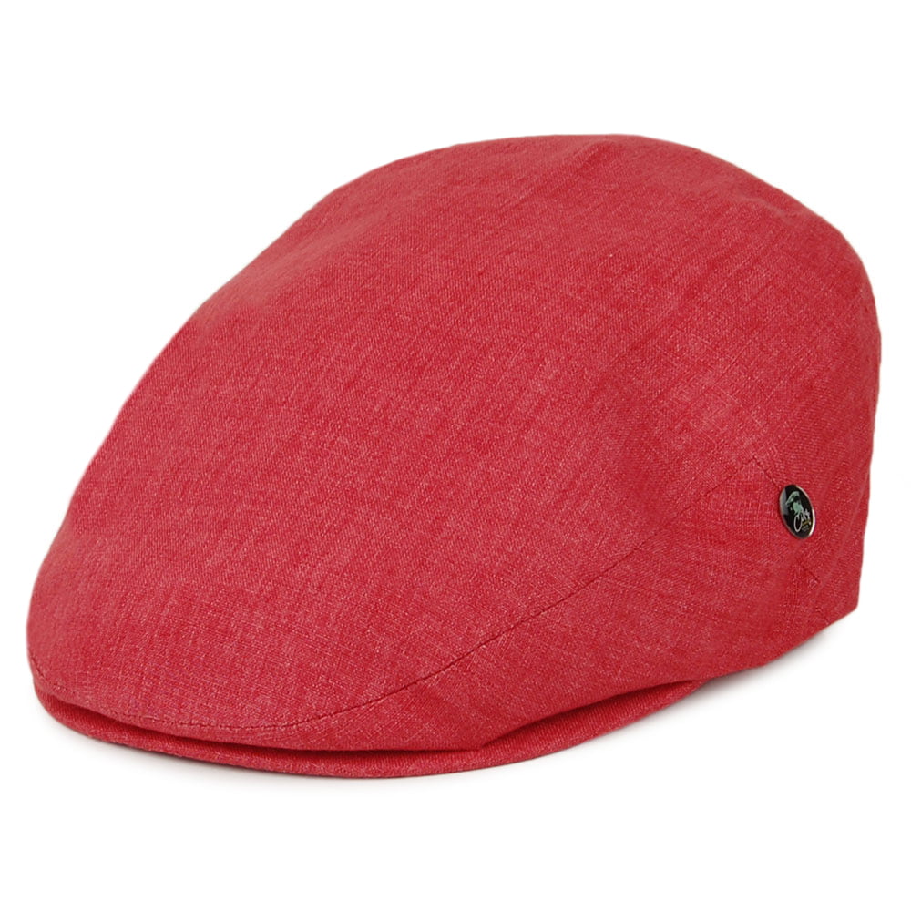 Casquette Plate en Lin Promo rouge brique CITY SPORT