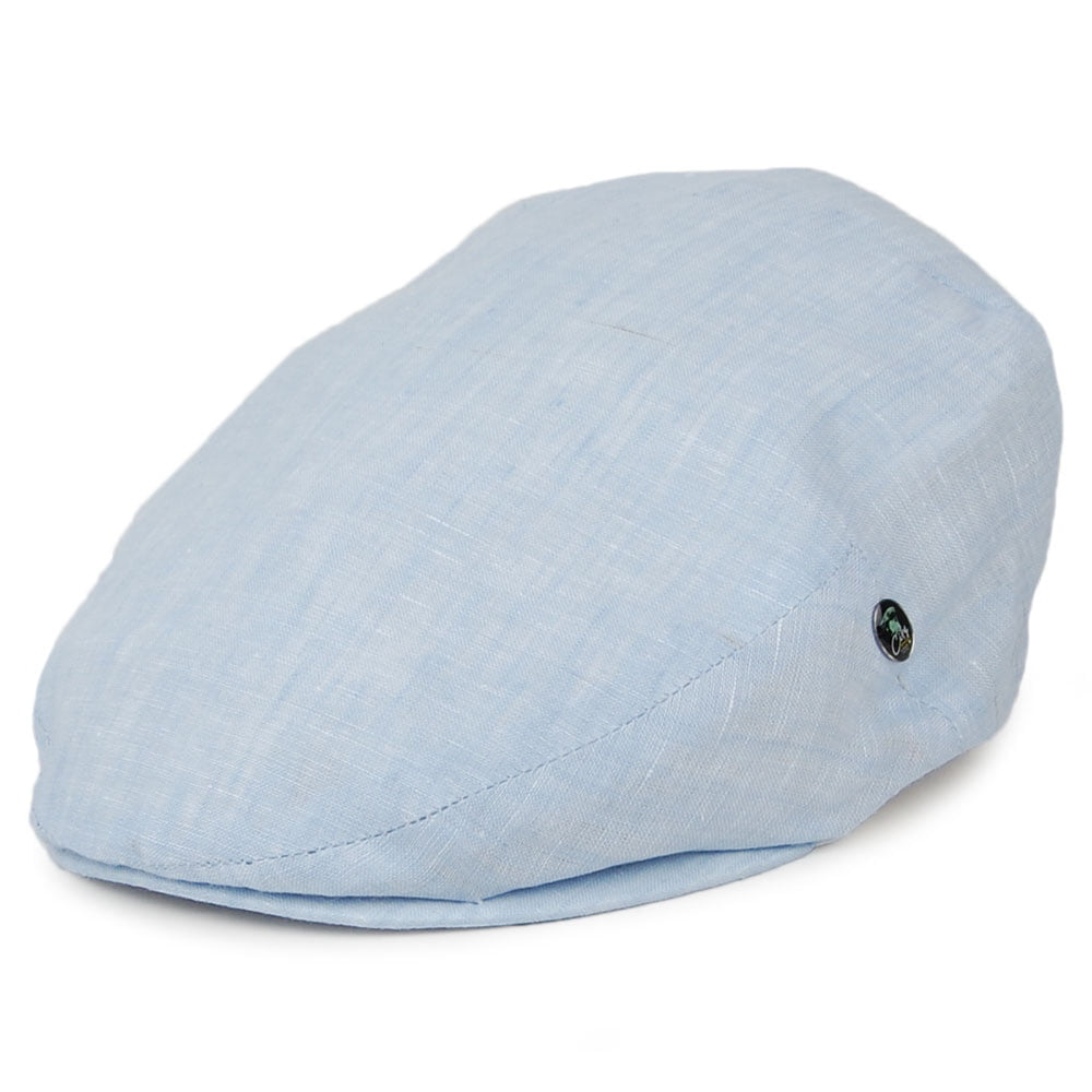 Casquette Plate en Lin Promo bleu clair CITY SPORT