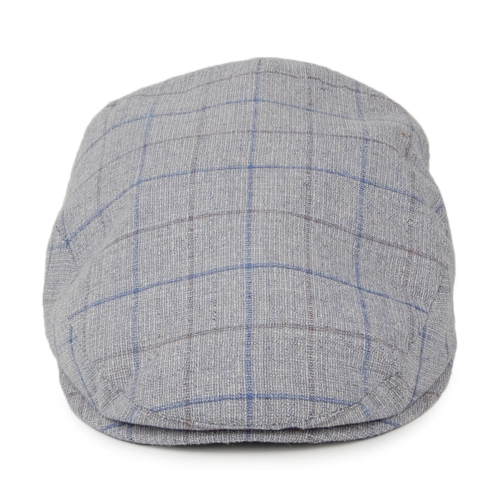Casquette Plate à Carreaux bleu-gris CITY SPORT