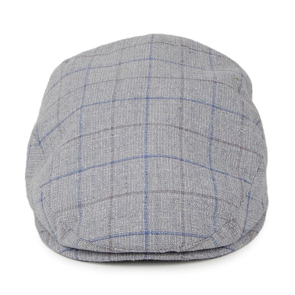 Casquette Plate à Carreaux bleu-gris CITY SPORT