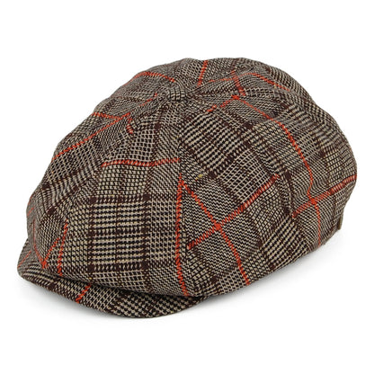 Casquette Gavroche à Carreaux Brood Lightweight marron BRIXTON