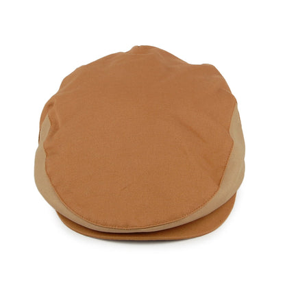 Casquette Plate en Coton Bicolore Hooligan camel BRIXTON