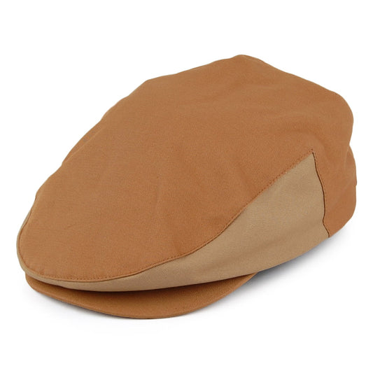 Casquette Plate en Coton Bicolore Hooligan camel BRIXTON
