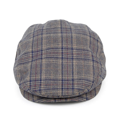 Casquette Plate à Carreaux Hooligan gris-bleu BRIXTON
