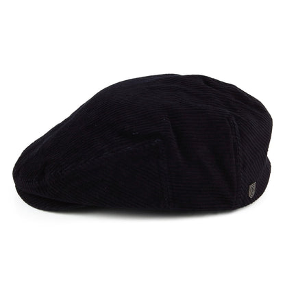 Casquette Plate en Velours Côtelé Légère Hooligan bleu marine délavé BRIXTON