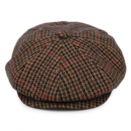 Casquette Gavroche à Carreaux Galvin noir-beige sable BAILEY