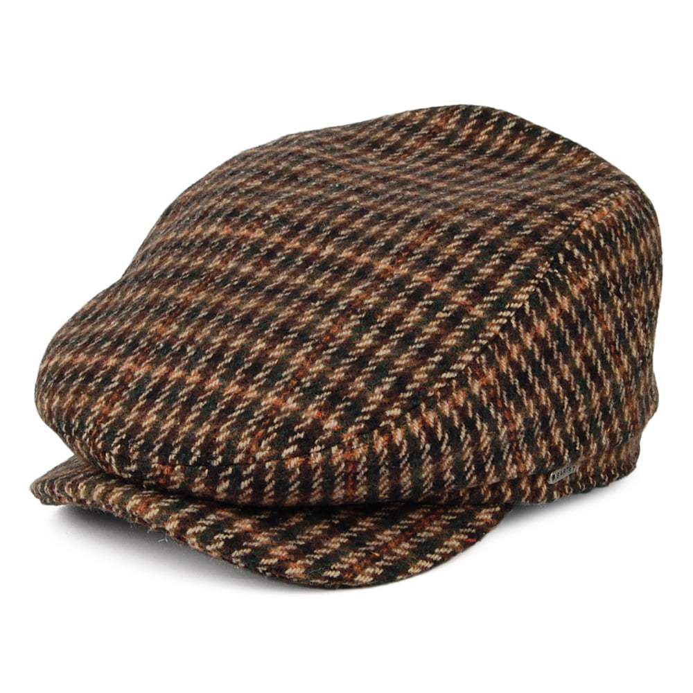 Casquette Plate Pied-de-Poule Ixia mélange de marrons BARTS