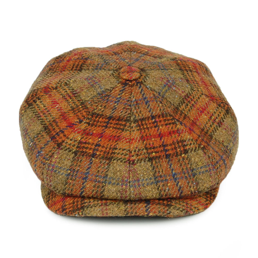 Casquette Gavroche Prince-de-Galles Hatteras en Laine d'Agneau automne STETSON