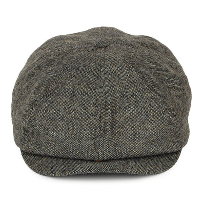 Casquette Gavroche en Tweed Brood bleu-gris BRIXTON