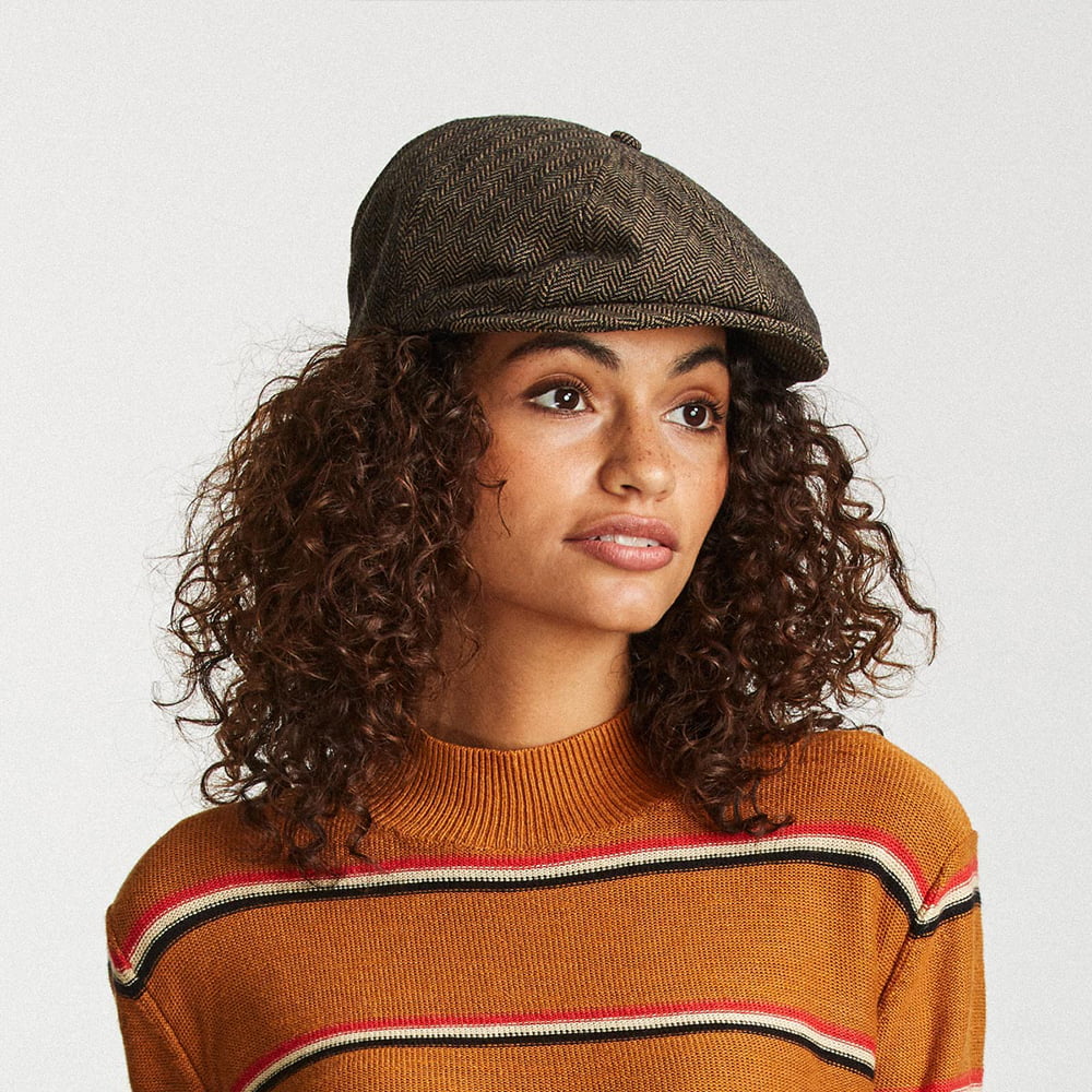 Casquette Gavroche à Chevrons Brood marron-khaki BRIXTON