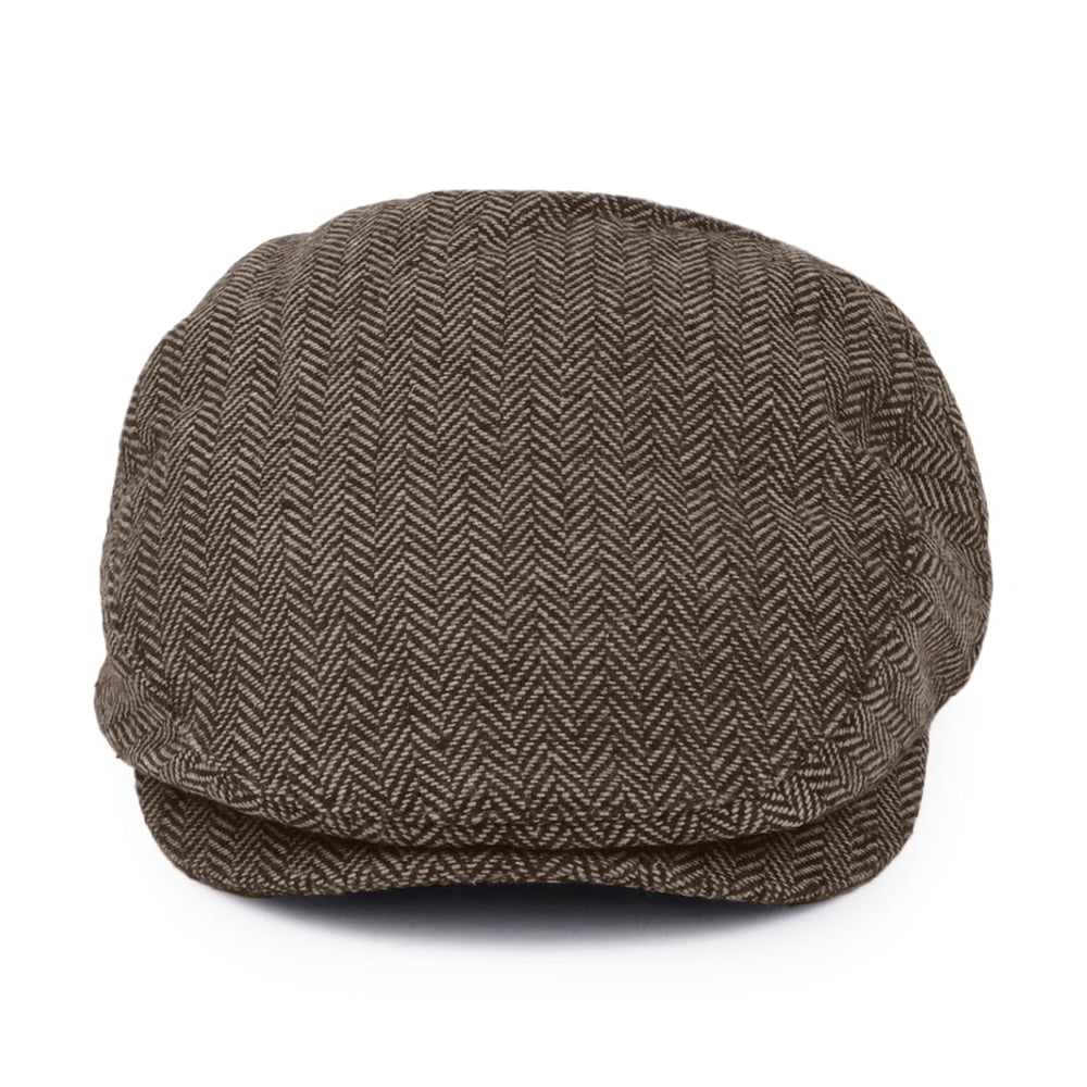 Casquette Plate à Chevrons Hooligan marron-khaki BRIXTON