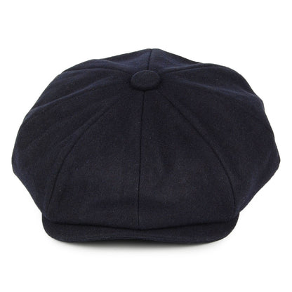 Casquette Gavroche en Laine Melton bleu marine CHRISTYS