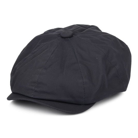 Casquette Gavroche en Coton Ciré bleu marine CHRISTYS