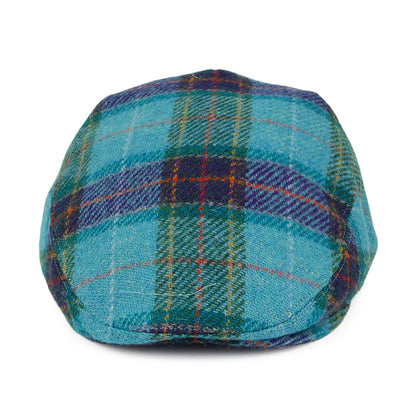 Casquette Plate en HARRIS TWEED Hawkins bleu-violet CITY SPORT