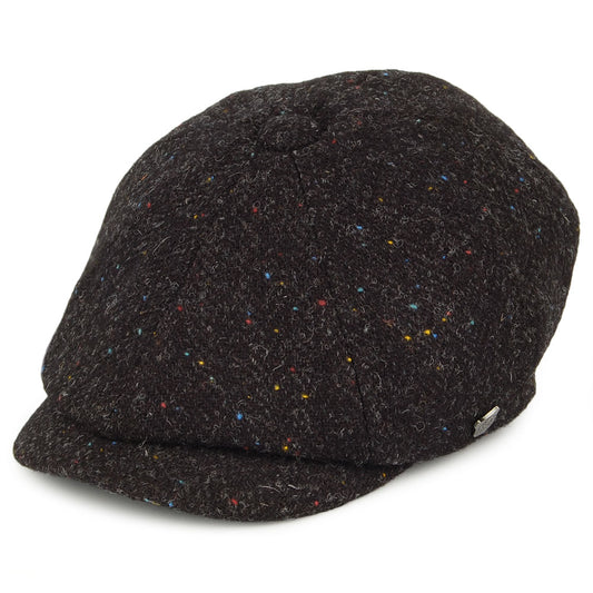 Casquette Gavroche en HARRIS TWEED Carloway anthracite FAILSWORTH