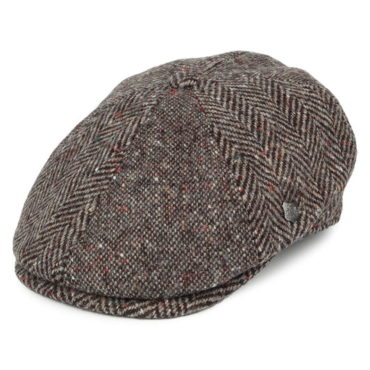 Casquette Gavroche en Tweed du Donegal Wexford gris FAILSWORTH