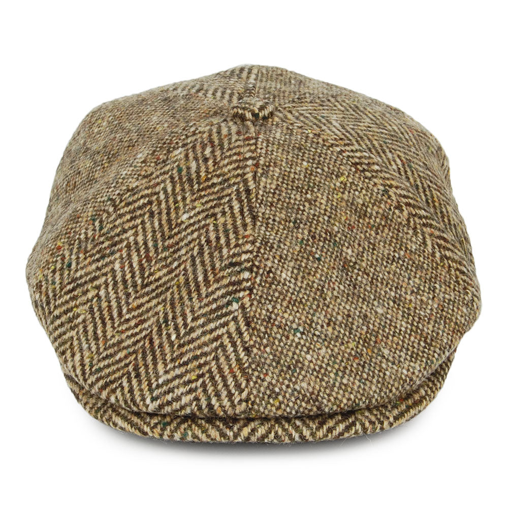 Casquette Gavroche en Tweed du Donegal Wexford marron FAILSWORTH