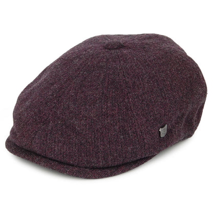 Casquette Gavroche en Laine d'Agneau Mérinos Hudson merlot FAILSWORTH