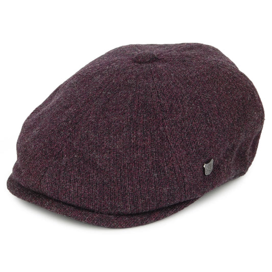 Casquette Gavroche en Laine d'Agneau Mérinos Hudson merlot FAILSWORTH