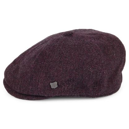 Casquette Gavroche en Laine d'Agneau Mérinos Hudson merlot FAILSWORTH