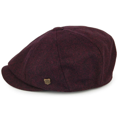 Casquette Gavroche en Melton Alfie merlot FAILSWORTH