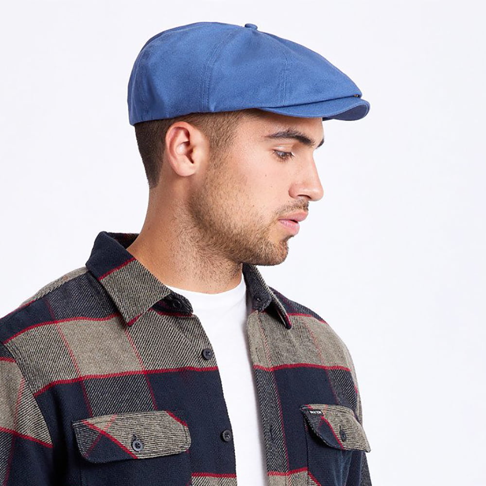 Casquette Gavroche Brood en Coton bleu BRIXTON