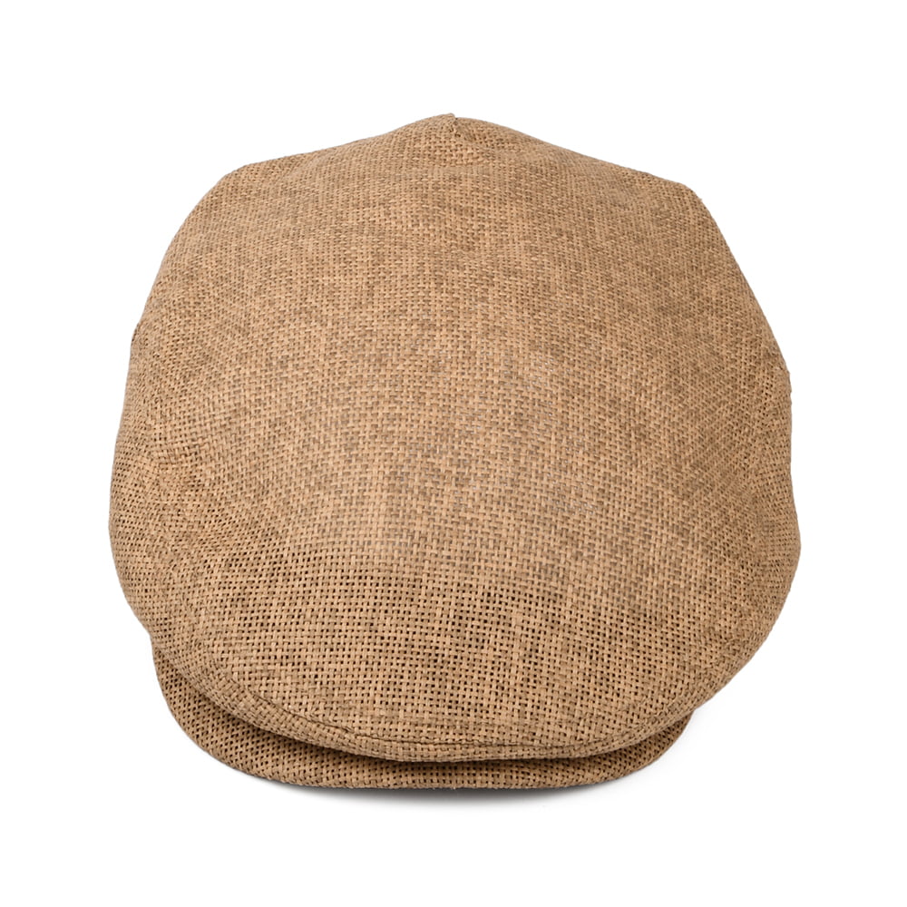 Casquette Plate en Paille Hooligan beige sable BRIXTON