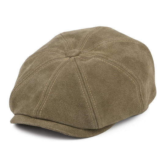 Casquette Gavroche en Daim marron clair STETSON