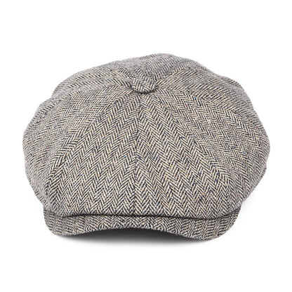Casquette Gavroche en Soie Hatteras naturel-indigo STETSON