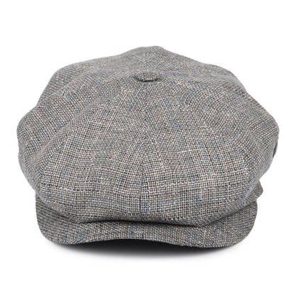 Casquette Gavroche en Lin et Coton à Carreaux gris CITY SPORT