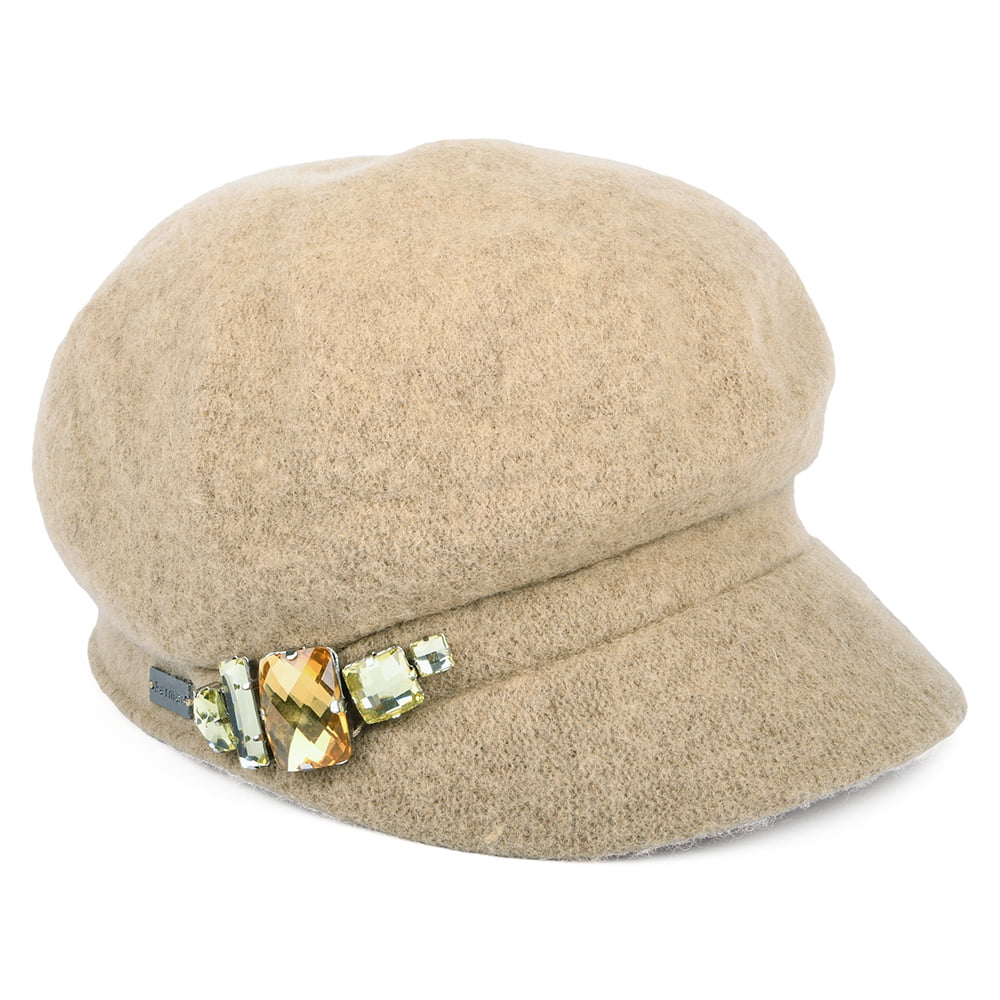 Casquette Gavroche Rhinestone camel BETMAR