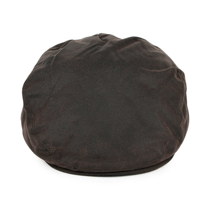 Casquette Plate en Coton Ciré Britannique marron FAILSWORTH