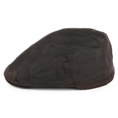 Casquette Plate en Coton Ciré Britannique marron FAILSWORTH