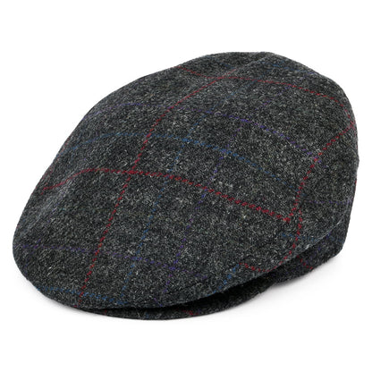 Casquette Plate à Carreaux Lord anthracite BAILEY