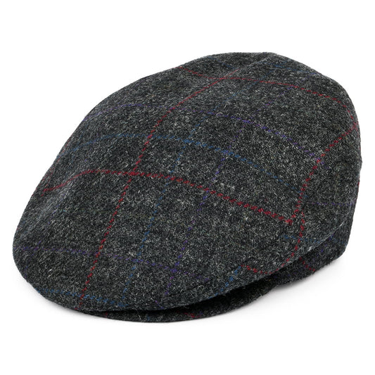 Casquette Plate à Carreaux Lord anthracite BAILEY