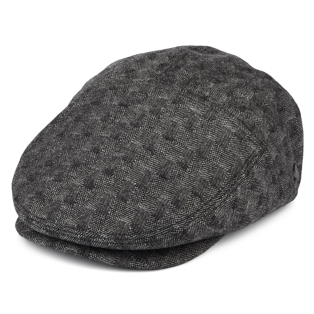 Casquette Plate en Laine Mélangée Becker noir BAILEY