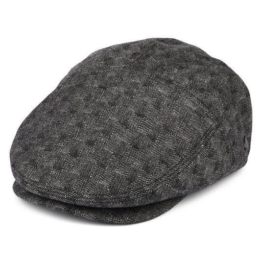 Casquette Plate en Laine Mélangée Becker noir BAILEY