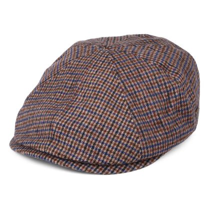 Casquette Gavroche en Laine Mélangée Pied-de-Poule Finnegan ocre BAILEY