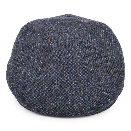 Casquette Plate en Tweed du Donegal Chiné bleu marine CITY SPORT