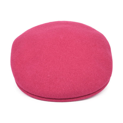 Casquette Plate en Laine 504 rose vif KANGOL