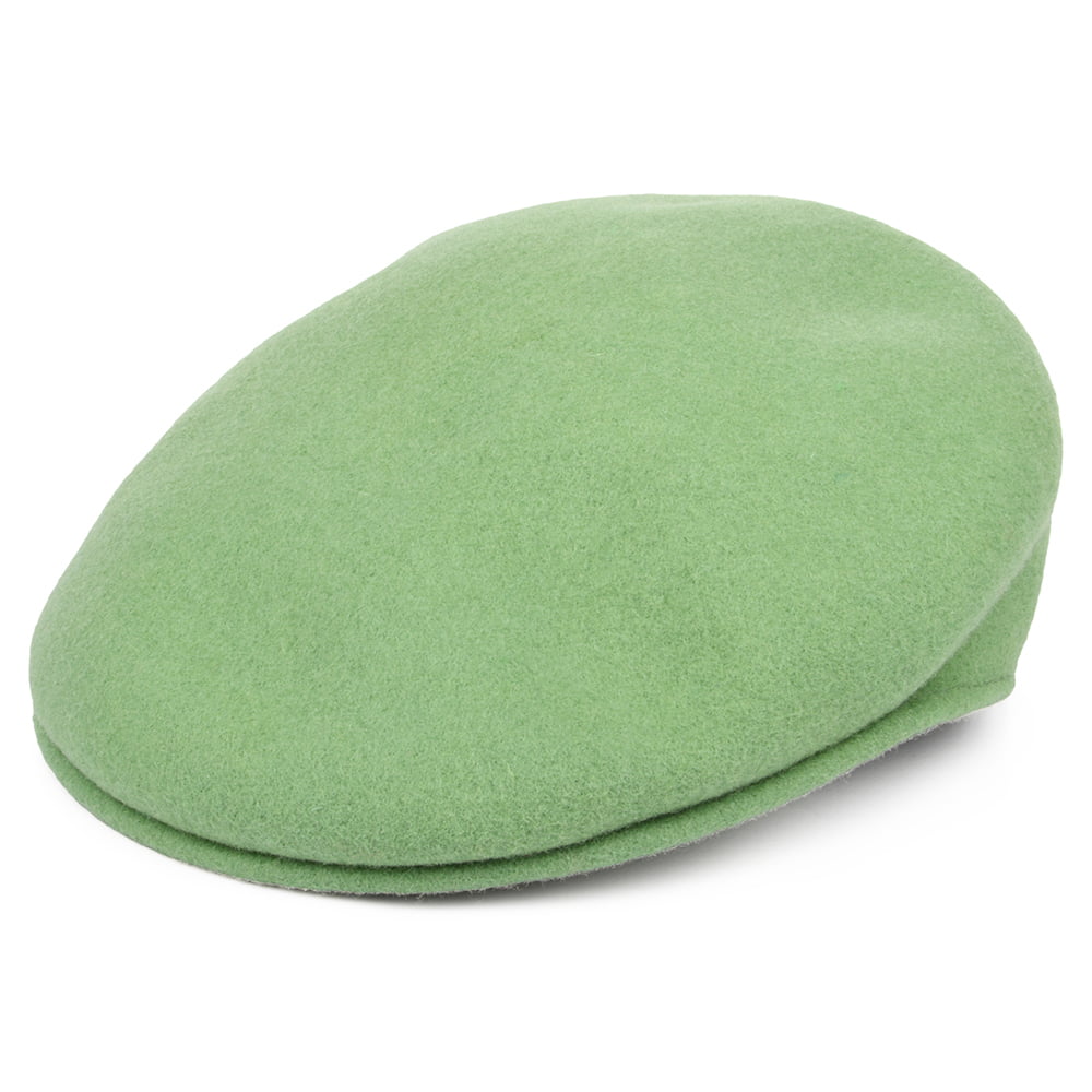 Casquette Plate en Laine 504 vert KANGOL