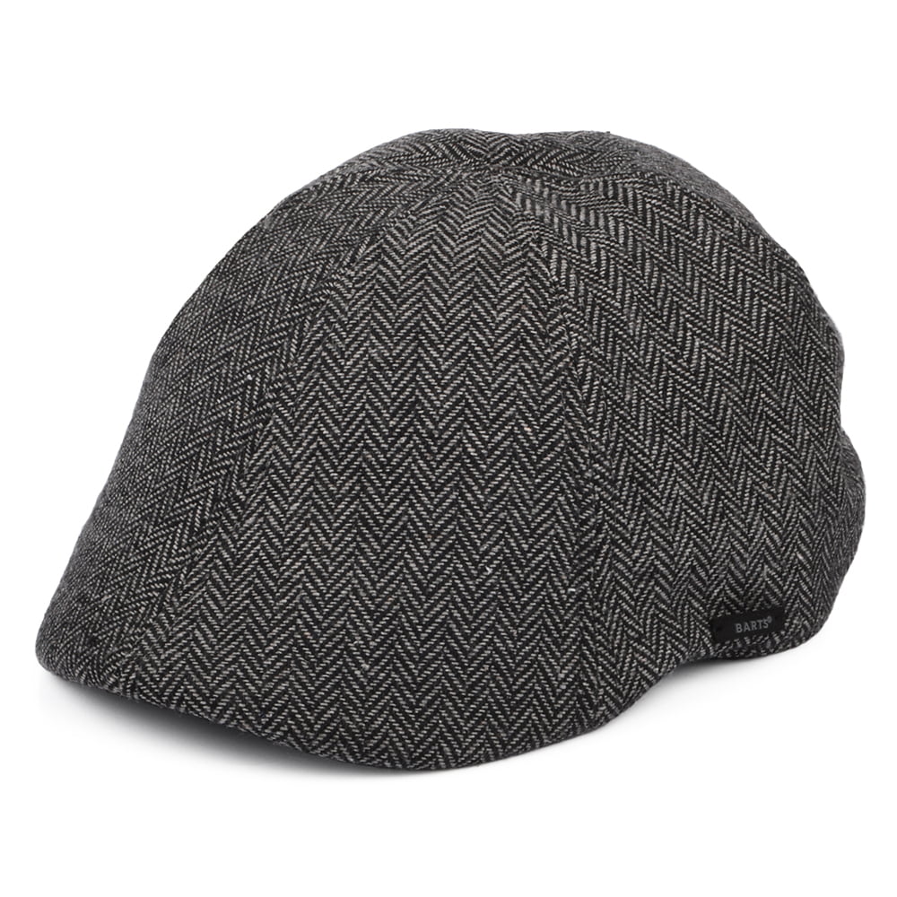 Casquette Plate à Chevrons Bec-de-Canard Mr. Mitchell noir BARTS