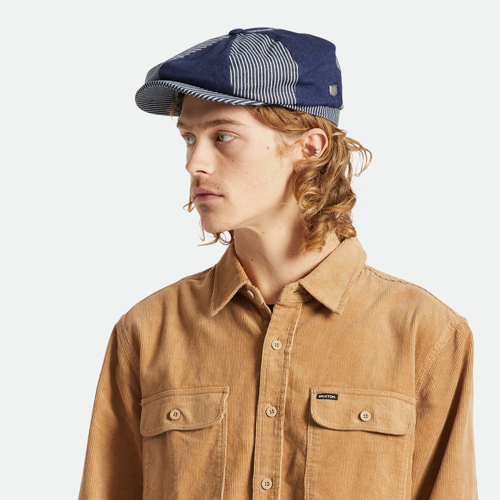Casquette Gavroche Ample Brood denim BRIXTON